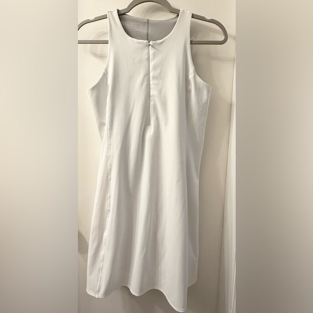 SPANX Sleek and Supportive Sleeveless White Dress